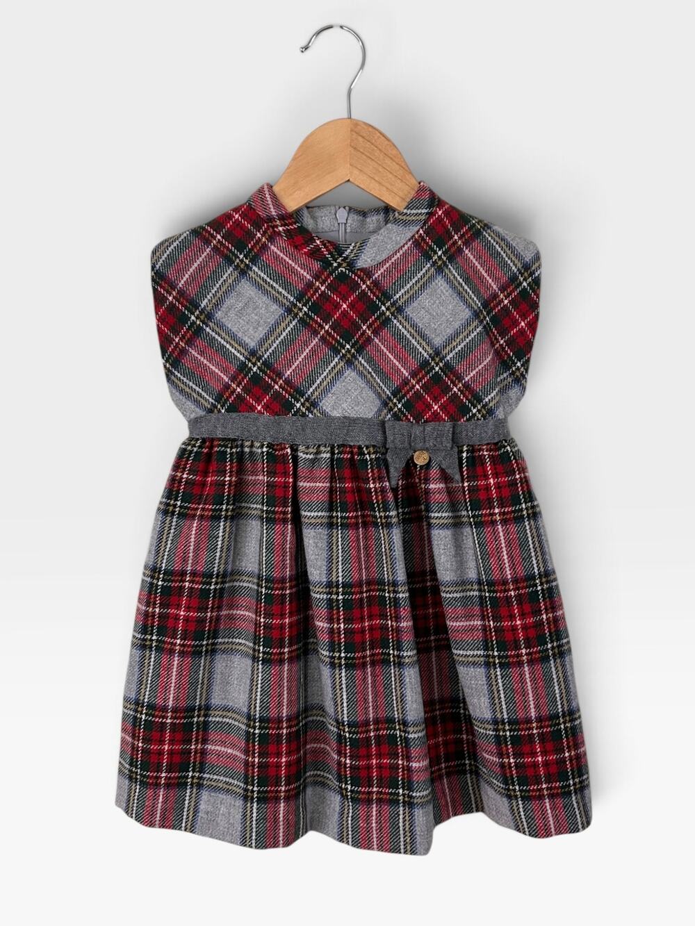 Mayoral Wool Blend Tartan Dress, 24 Months